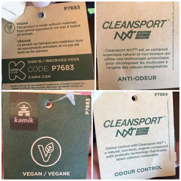 KAMIK - NWTIB - Youth Sz 36 (4) "Wander" Sandal in Black/Lime. Vegan & Washable! - Picture 14 of 16